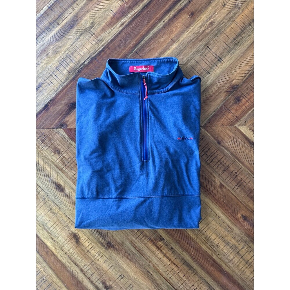 Sugarloaf Men’s Large Navy Blue 1/4 Zip Performance Base Layer Pullover